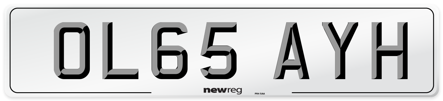 OL65 AYH Number Plate from New Reg